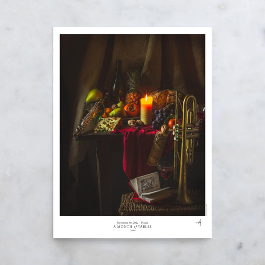 Gather Poster - A Month of Tables