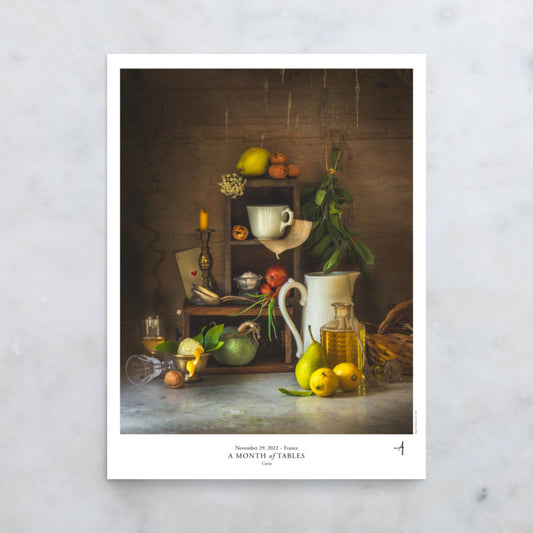 Curio Poster - A Month of Tables