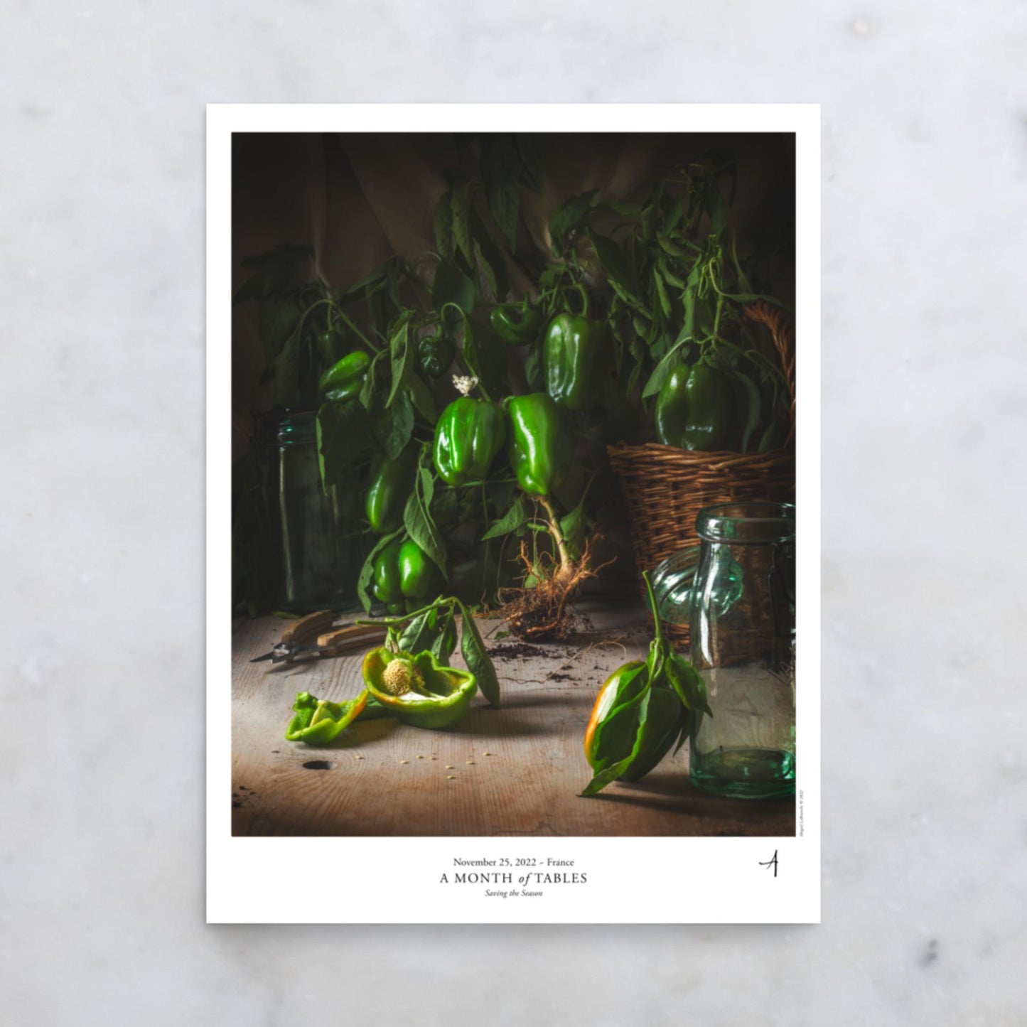 Saving the Season Poster - A Month of Tables