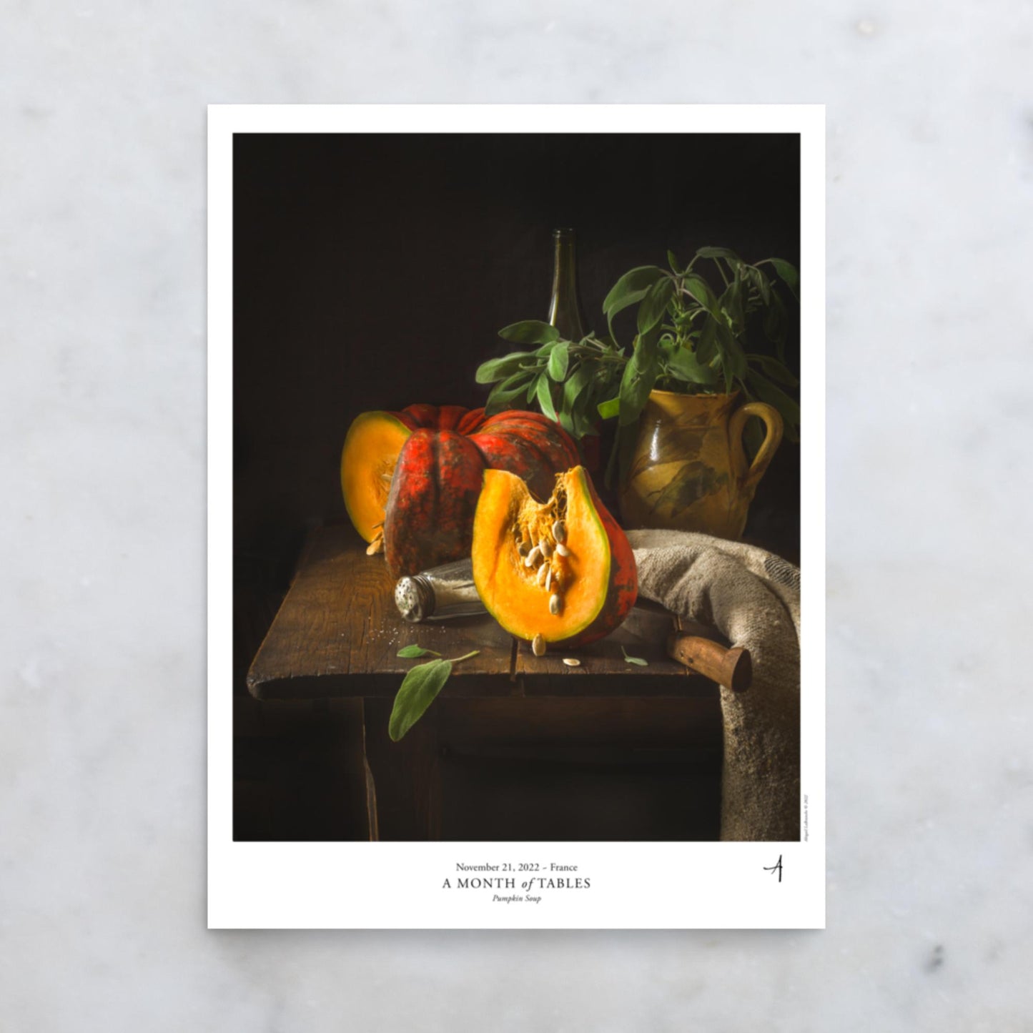 Pumpkin Soup Poster - A Month of Tables