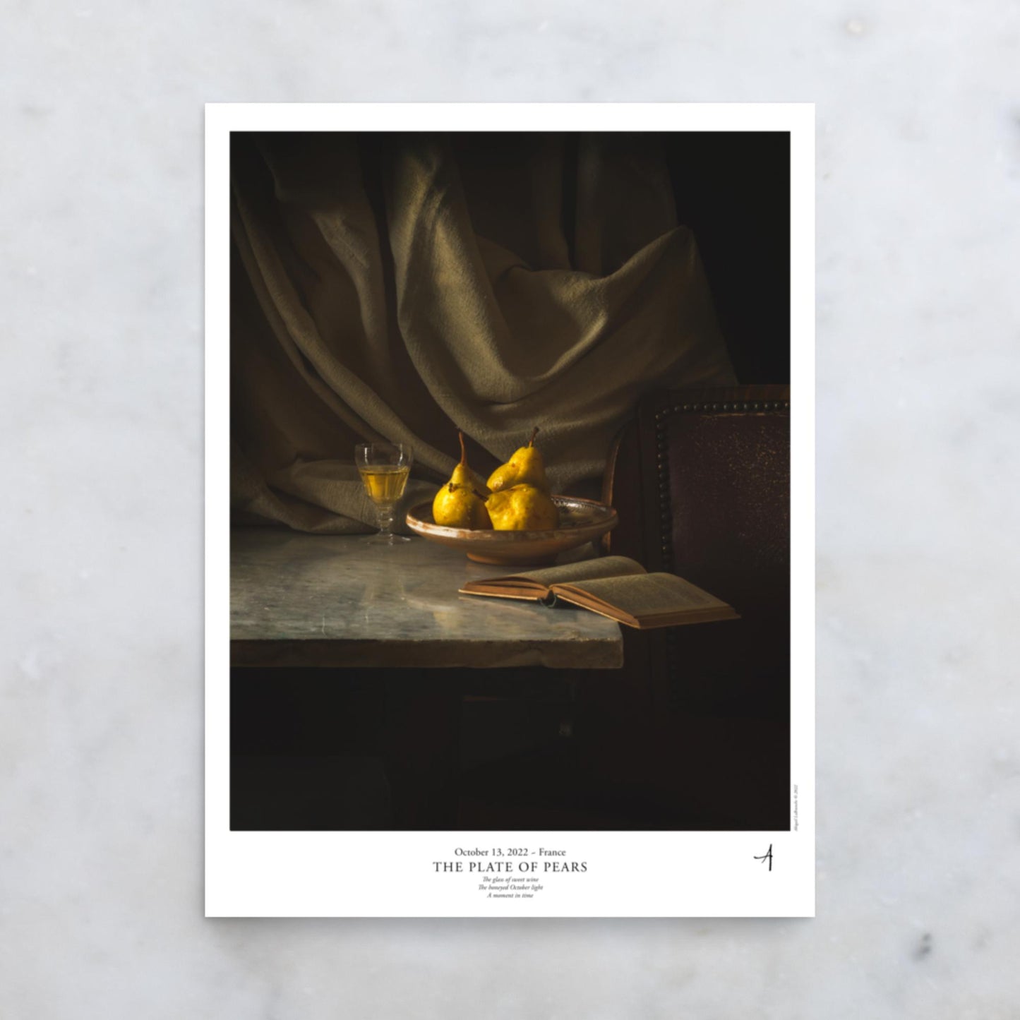 The Plate of Pears Poster