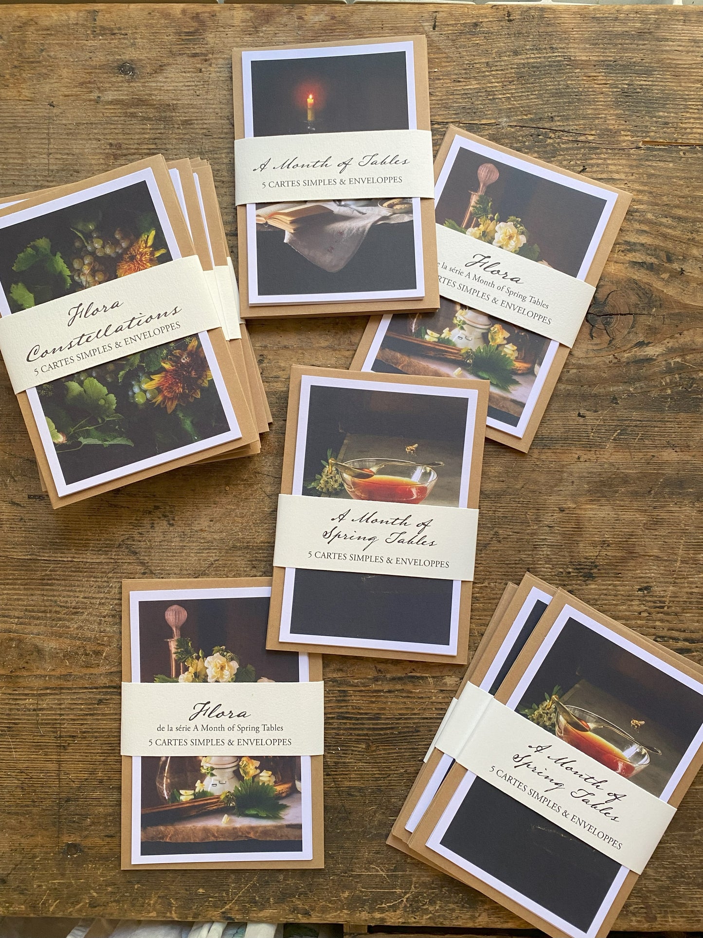 Note Card Set - A Month of Spring Tables