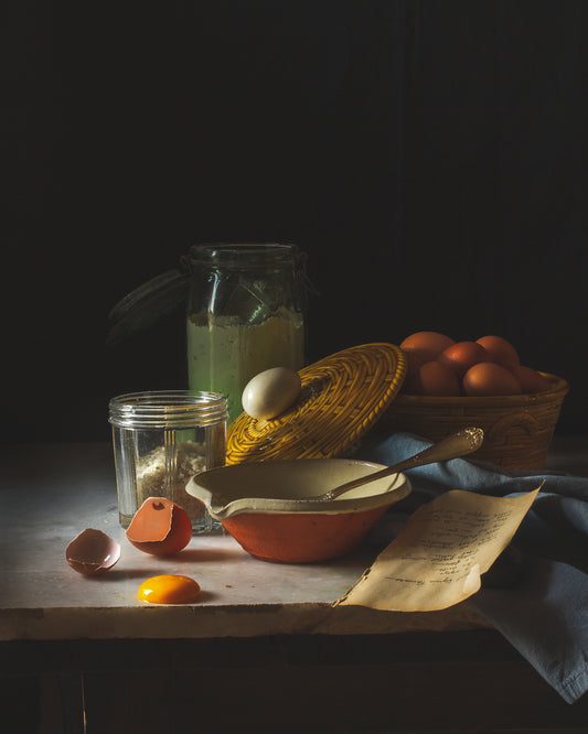 The Egg Yolk and the Recipe  - A Month of Tables Series Day 11 - Limited Edition Print