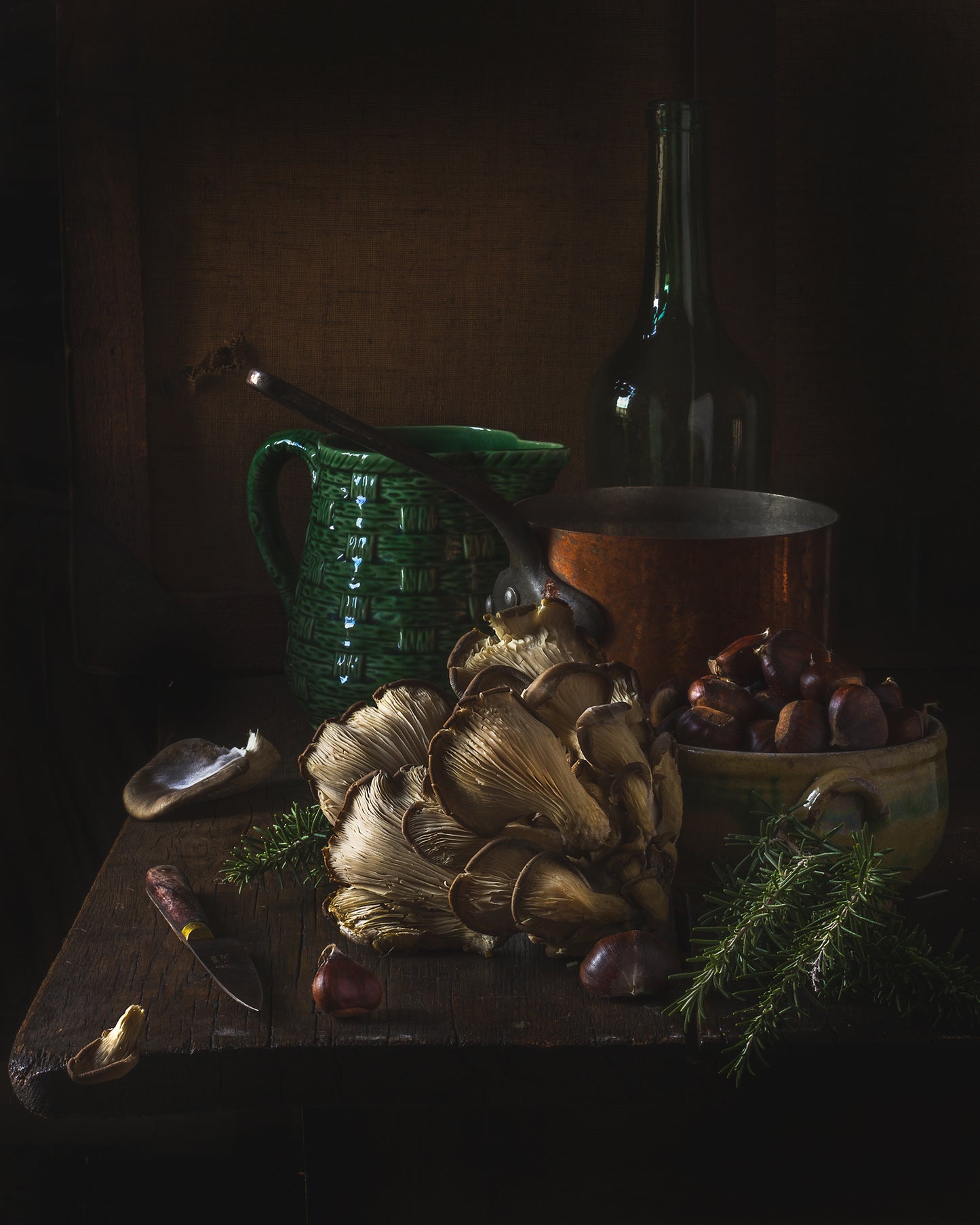 Oyster Mushrooms  - A Month of Tables Series Day 12 - Limited Edition Print