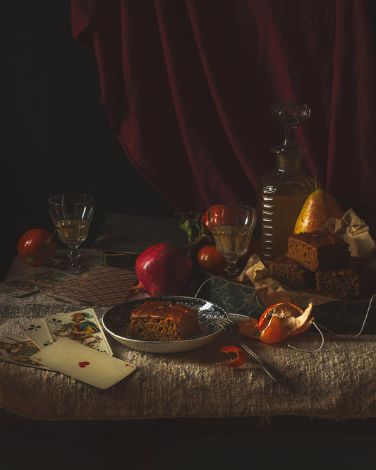 The Card Game and The Cake  - A Month of Tables Series Day 23 - Limited Edition Print