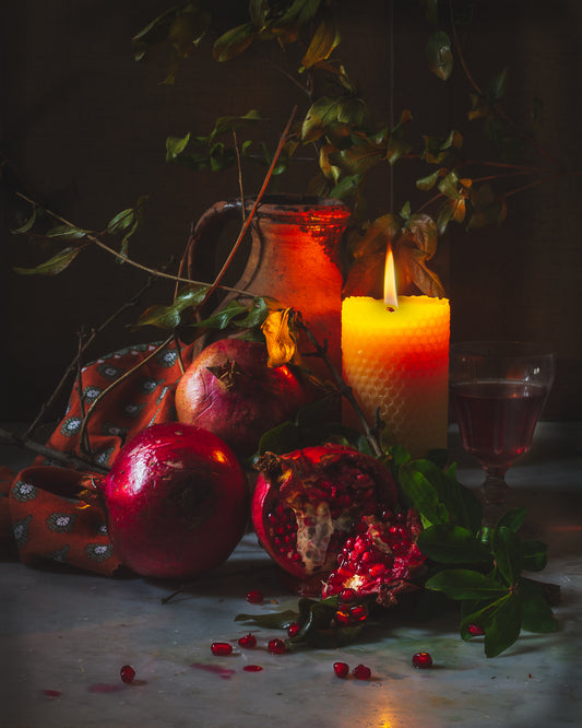 Fallen Pomegranates  - A Month of Tables Series Day 15 - Limited Edition Print