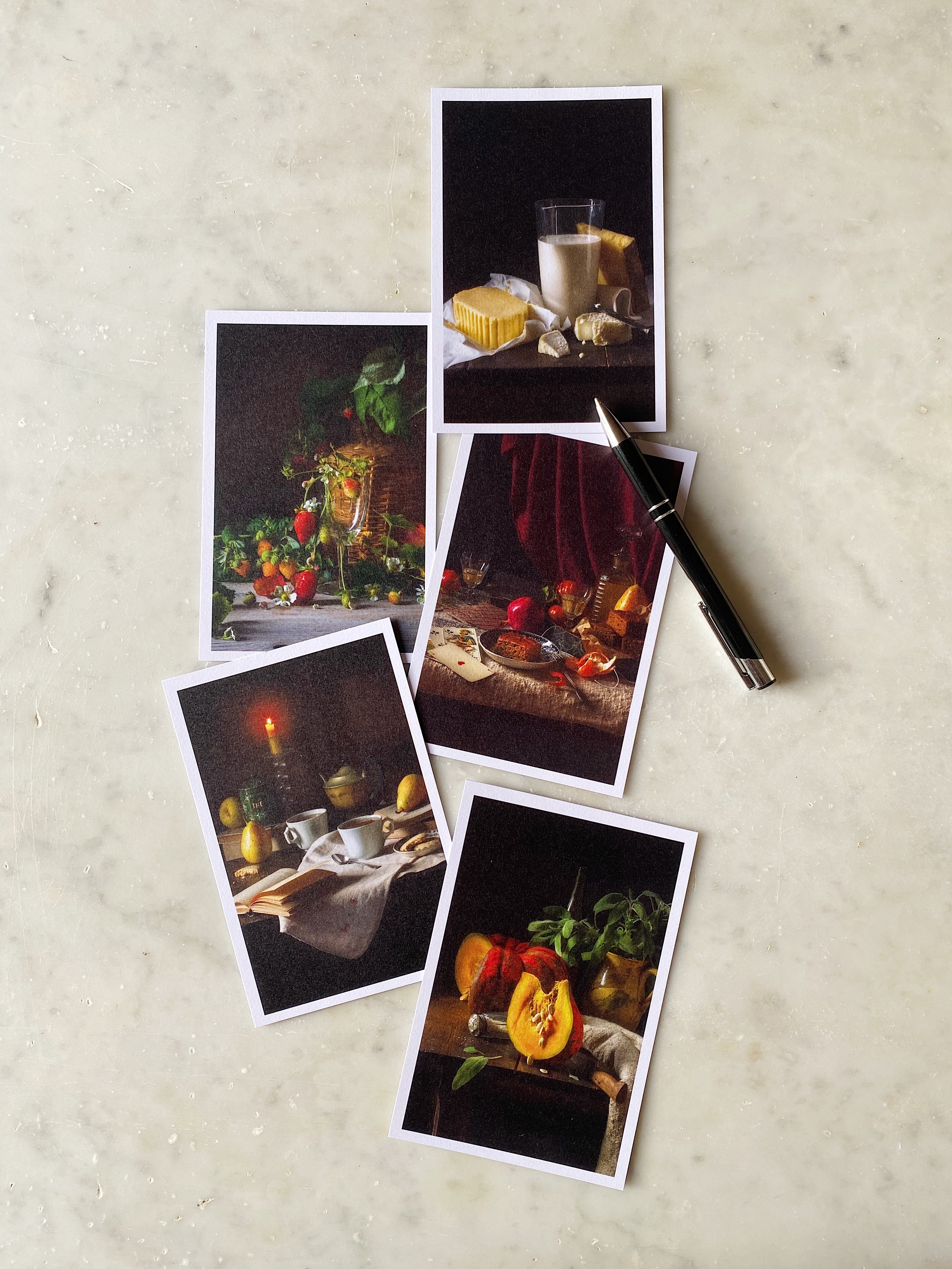 A Month of Tables Stationary - Set of 5 cards + envelopes