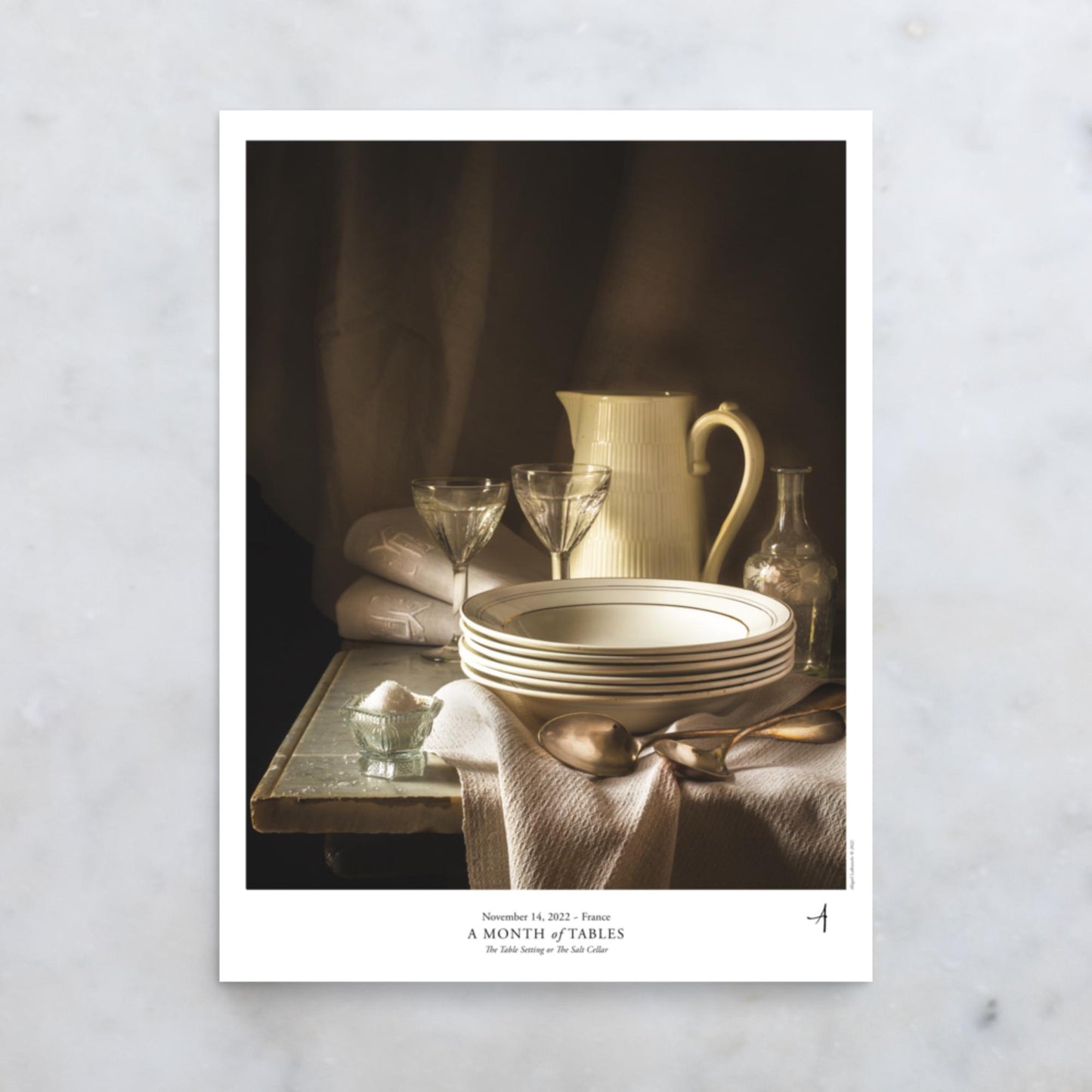 The Table Setting or The Salt Cellar Poster - A Month of Tables