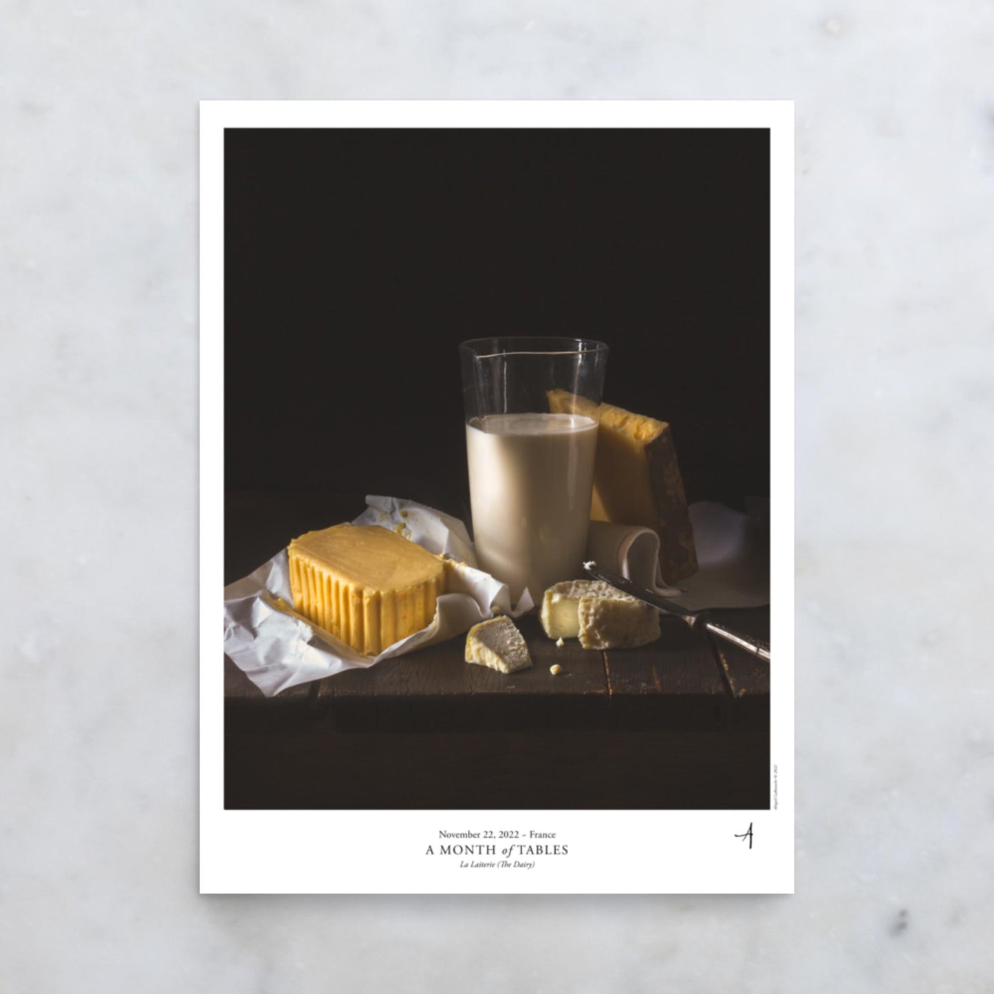 La Laiterie (The Dairy) Poster - A Month of Tables