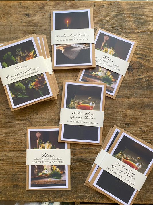 Note Card Set - A Month of Spring Tables