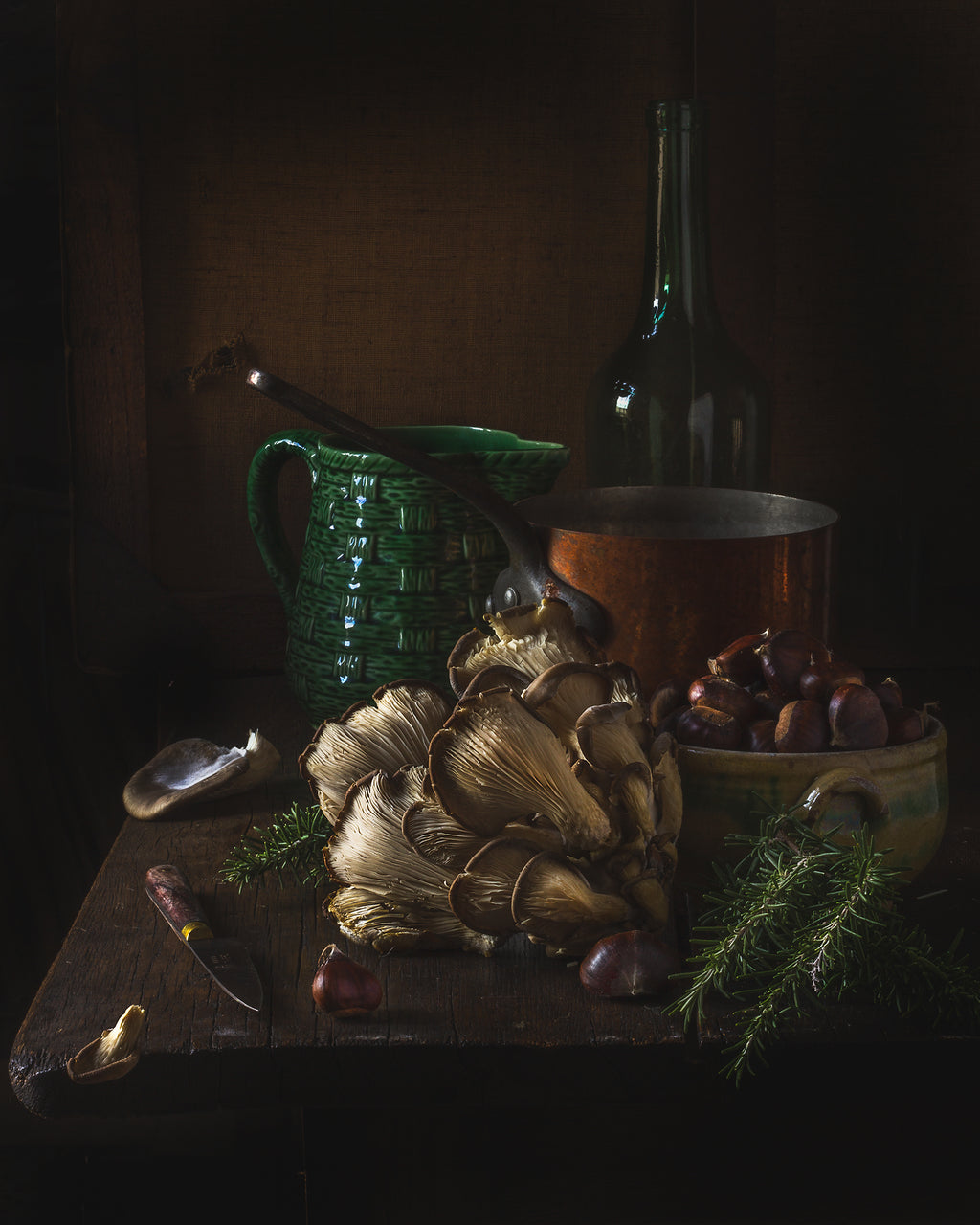 Oyster Mushrooms  - A Month of Tables Series Day 12 - Limited Edition Print