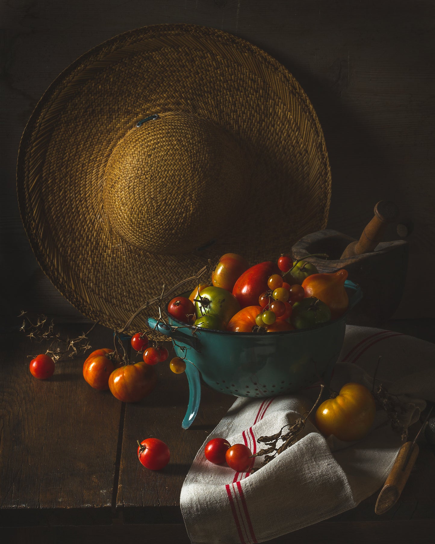 The Last Tomatoes  - A Month of Tables Series Day 18 - Limited Edition Print