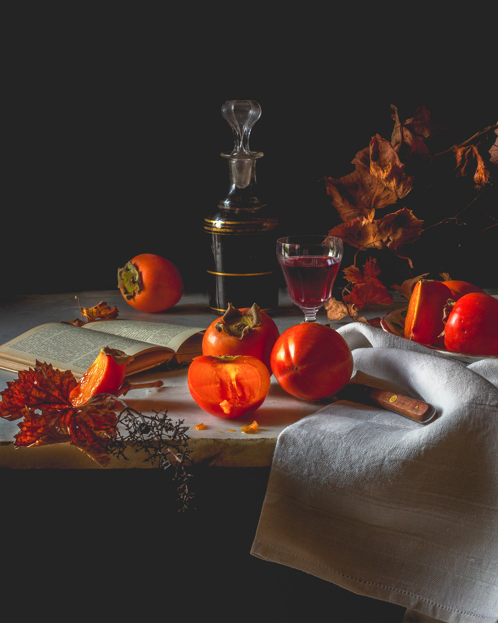 Persimmons and Wine Limited Edition Print