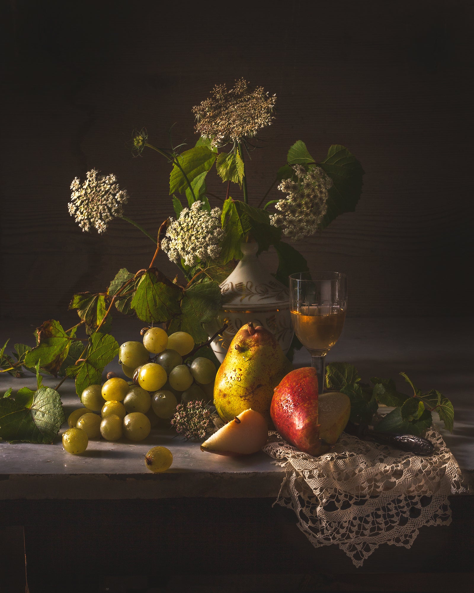 Pears & Grapes - A Month of Tables Series Day 4 - Limited Edition Print